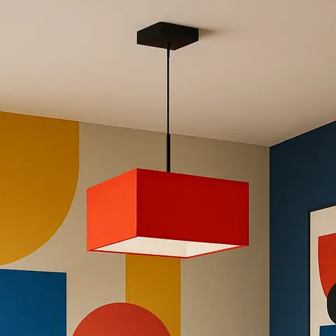 Czerwona lampa wisząca NATASHA