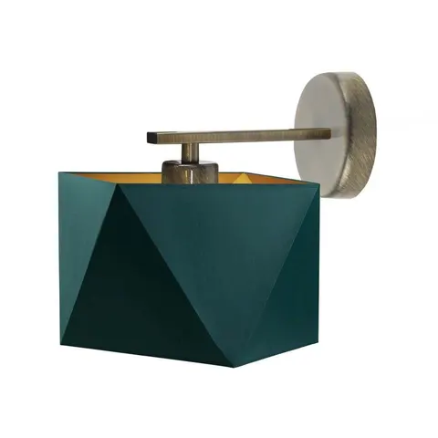 Geometryczna lampa ścienna POLLY GOLD w stylu nowoczesnym