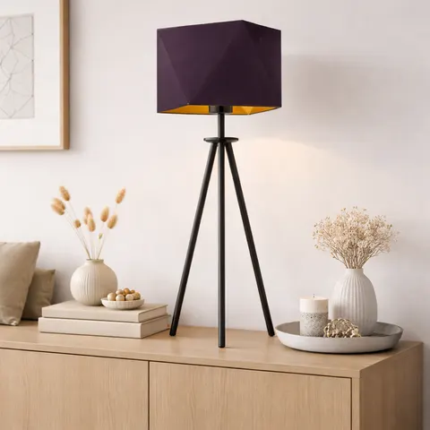Designerska lampa stołowa na 3 nogach FLORENCE GOLD