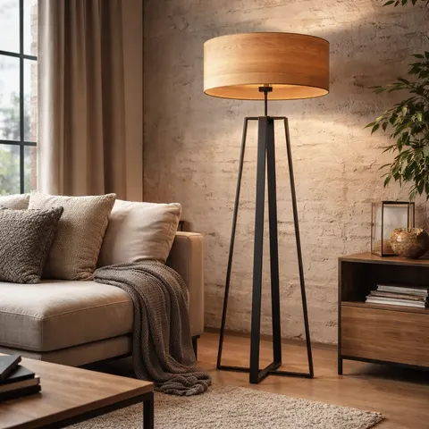Lampa podłogowa do salonu KATE ECO w stylu boho