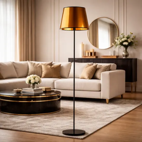 Lampa podłogowa w stylu glamour EMMA MIRROR