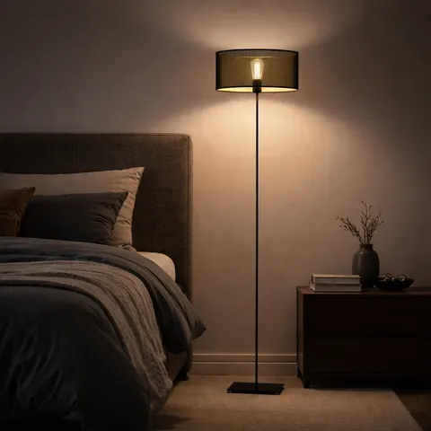 Lampa podłogowa w loftowym stylu LAURA AŻUR