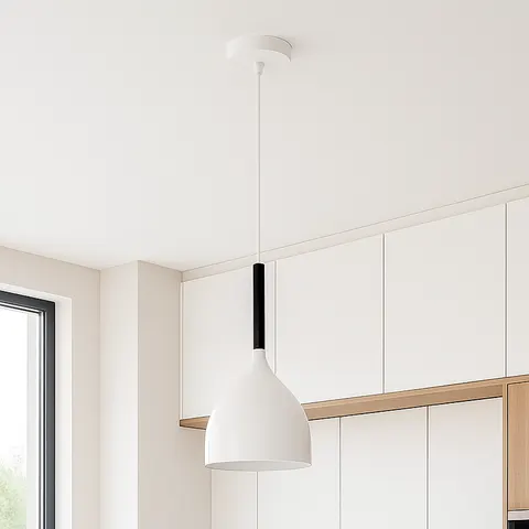 Biała klasyczna lampa wisząca GALLASA
