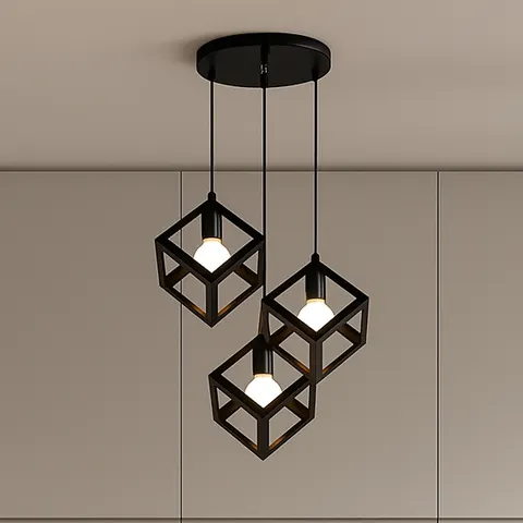 Geometryczna lampa wisząca trzypunktowa DEVON