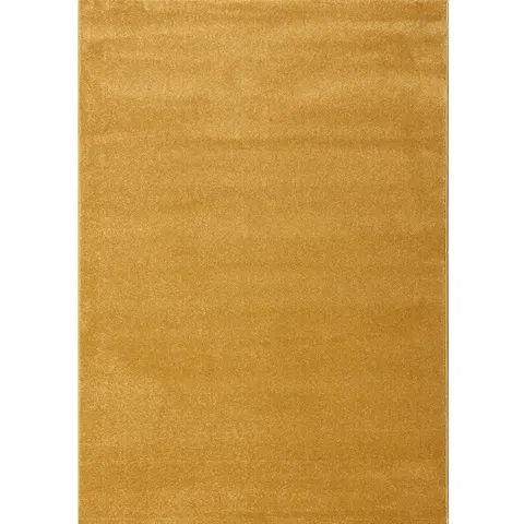 Musztardowy prostokątny dywan MONOCOLOR 120x170 cm