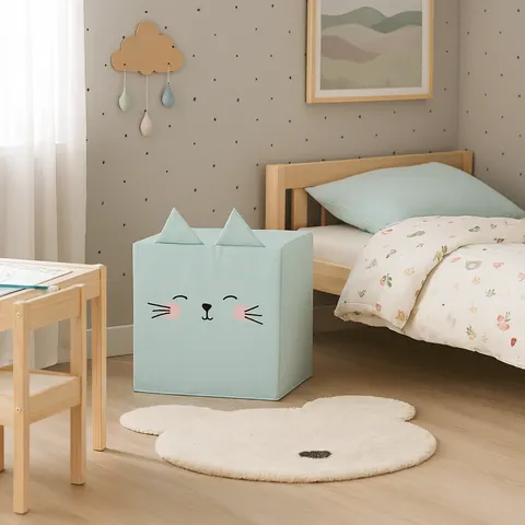 Pufa dziecięca Kotek – uroczy mebel do pokoju malucha