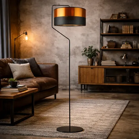 Designerska lampa stojąca podłogowa do salonu CHARLOTTE GLAM