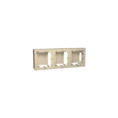 CLASSIC Puszka natynkowa płytka (31mm) potrójna; beż