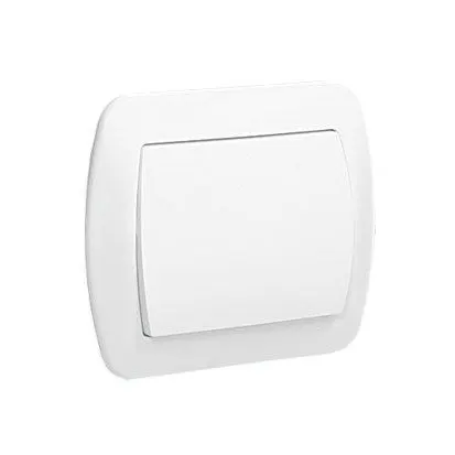 SIMON AKORD Łącznik jednobiegunowy 10A 250V, zaciski śrubowe, biały; AW1/11 KONTAKT-SIMON
