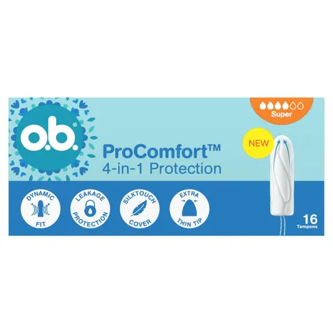 OB Tampony higieniczne SUPER PRO COMFORT 16 szt, 1 op