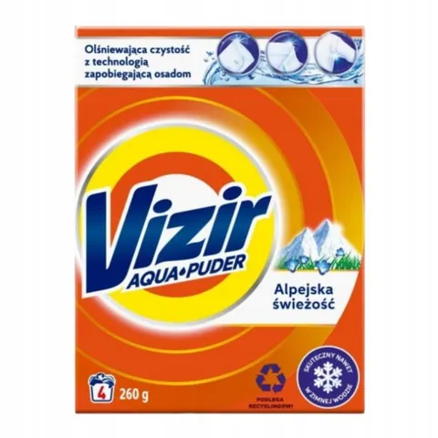 VIZIR Proszek do prania ALPEJSKA ŚWIEŻOŚĆ 6 prań, 330 g