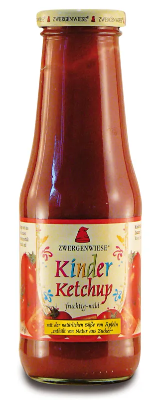KETCHUP DLA DZIECI BEZGLUTENOWY BIO 500 ml - ZWERGENWIESE