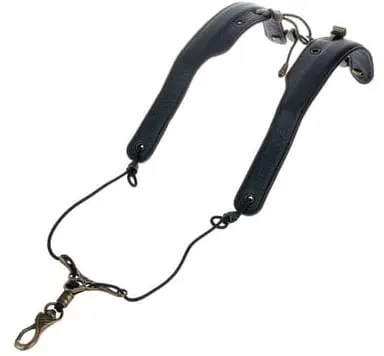 Balam Back Strap Leather Classic - szelki do saksofonu (czarny)
