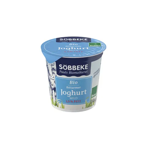 JOGURT NATURALNY 1,5% BIO 150 g - SOBBEKE