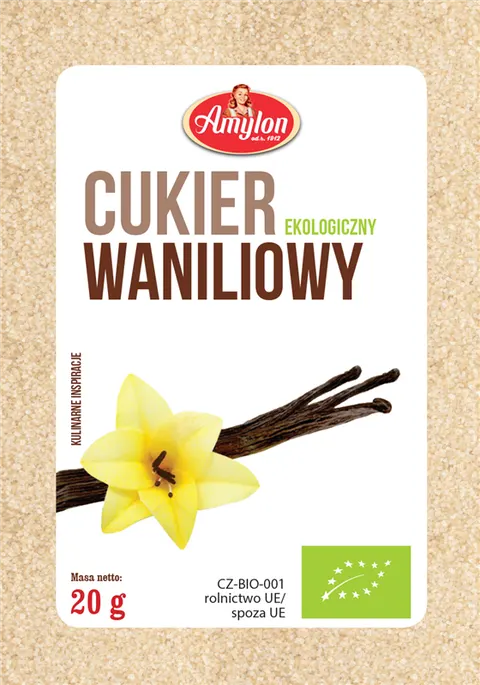 AMYLON BIO Cukier waniliowy 20g AMYLON