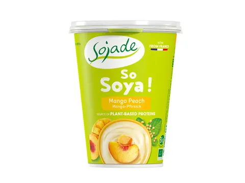 PRODUKT SOJOWY MANGO - BRZOSKWINIA BEZGLUTENOWY BIO 400 g - SOJADE