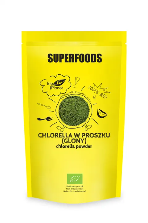 CHLORELLA W PROSZKU (GLONY) BIO 200 g - BIO PLANET