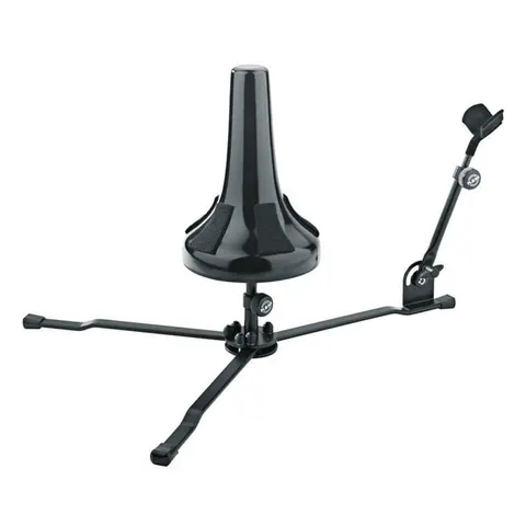 K&M 17580 stojak do gitary waltorni Heli 2, czarny