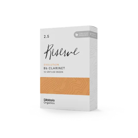 D'Addario Organic Reserve Evolution stroiki do klarnetu B - 2,5 (10)