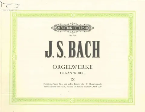 Bach Johann Sebastian: Orgelwerke Band 9