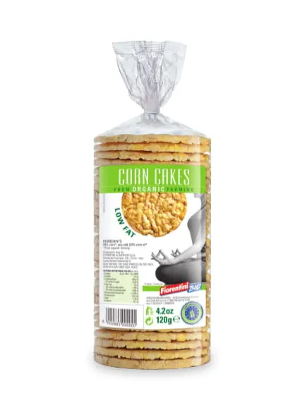 WAFLE KUKURYDZIANE BEZGLUTENOWE BIO 120 g - FIORENTINI