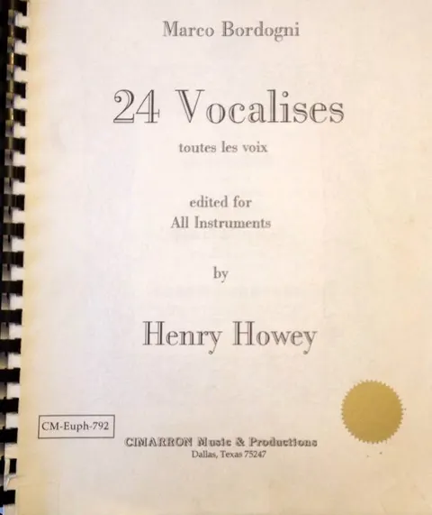 Bordogni M.: 24 Vocalises (opr. Henry Howey) + CD