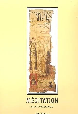 Massenet Jules: Meditation du Thais na flet i fortepian