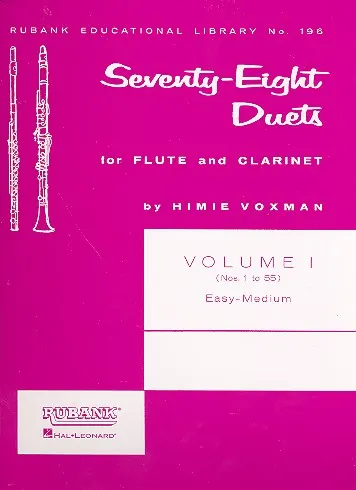 78 Duets vol.1 (Nos.1-55) for flute and clarinet