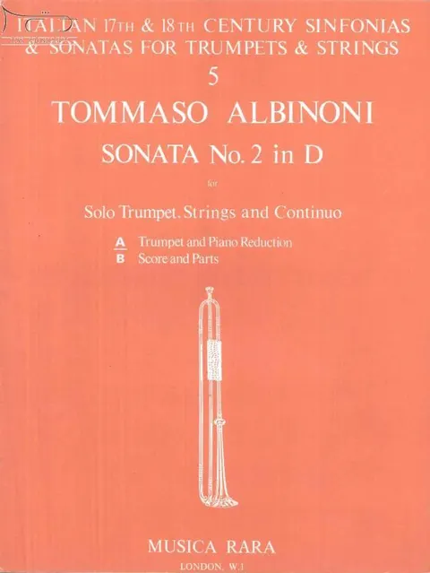 Tommaso Albinoni: Sonata nr 2 D-dur na trąbkę, smyczki i basso continuo