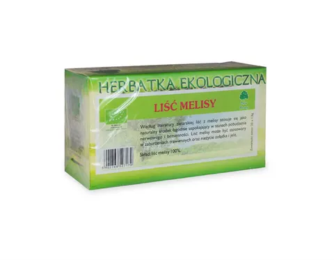 HERBATKA MELISA LIŚĆ MELISY BIO (25 x 1,5 g) - DARY NATURY