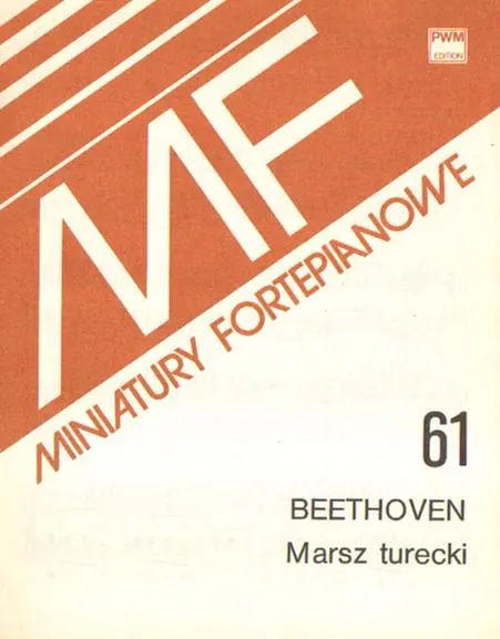 Ludwig van Beethoven: Marsz turecki na fortepian