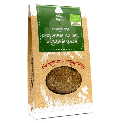 Przyprawa do dań wegetariańskich BIO 40g Dary Natury