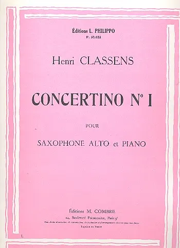 Classens Henri: Concertino Nr. 1 op. 85,1
