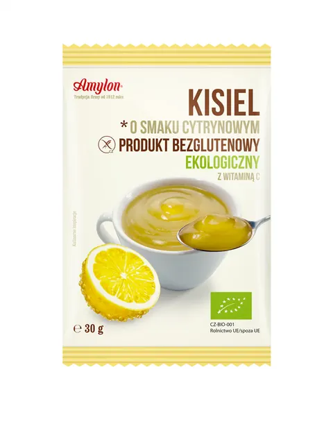 Kisiel o Smaku Cytrynowym bezglutenowy BIO 30g - Amylon
