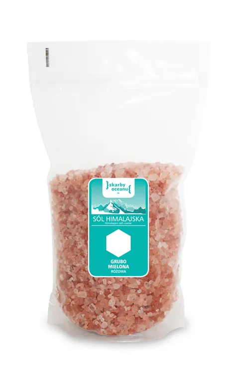 Sól himalajska różowa gruba BIO 1kg Crystalline Planet