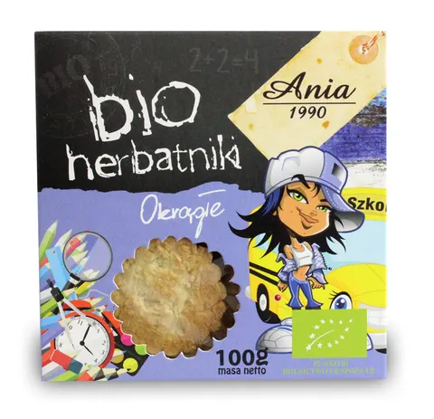 HERBATNIKI OKRĄGŁE BIO 100 g - BIO ANIA