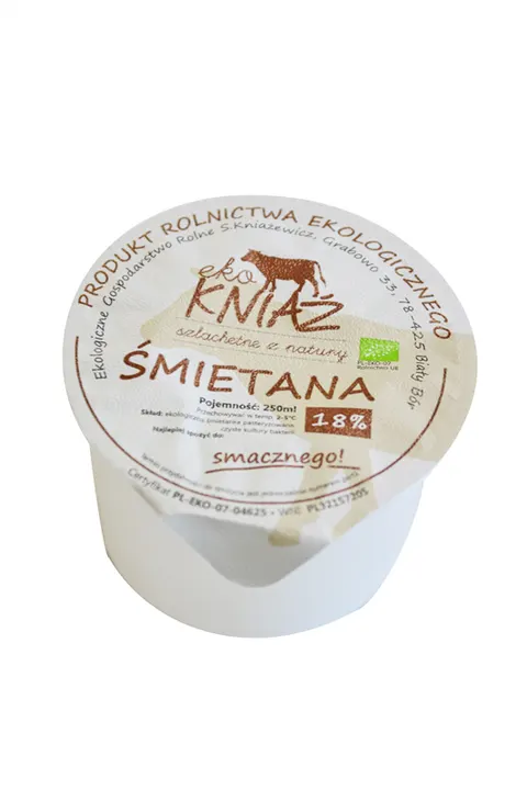 ŚMIETANA 18 % 200 ml - KNIAŹ (NA ZAMÓWIENIE)