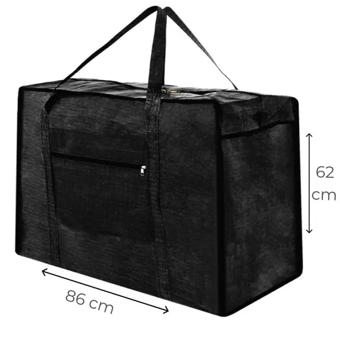 Torba gospodarcza podróżna bazarowa duża 06-62/86/33 cm czarna