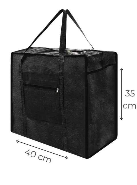 Torba gospodarcza handlowa bazarowa 01-35/40/16 cm czarna