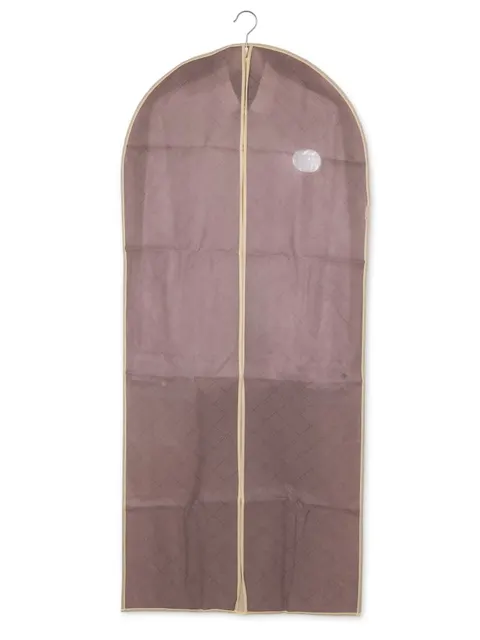 Pokrowiec na ubranie z materiału z okienkiem 60x137 cm