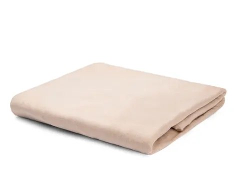 Koc polarowy gładki 160x210 cm beżowy