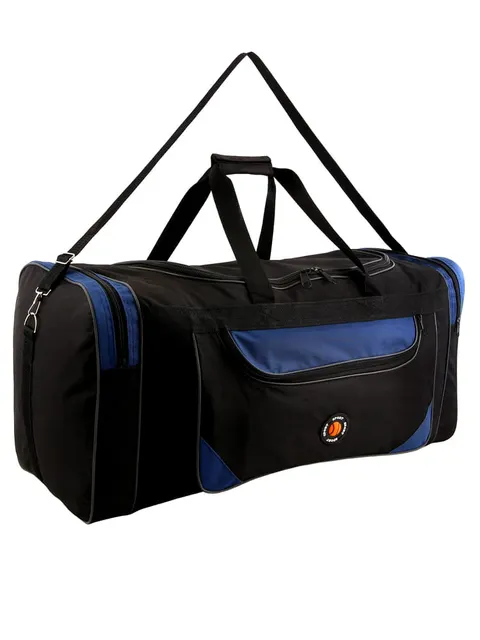 Duża torba podróżna 70 cm Ormi xL czarno niebieska