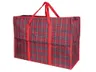 Wielka torba podróżna 150 l do przeprowadzki 07mat- 60/85/30 cm czerwona krata