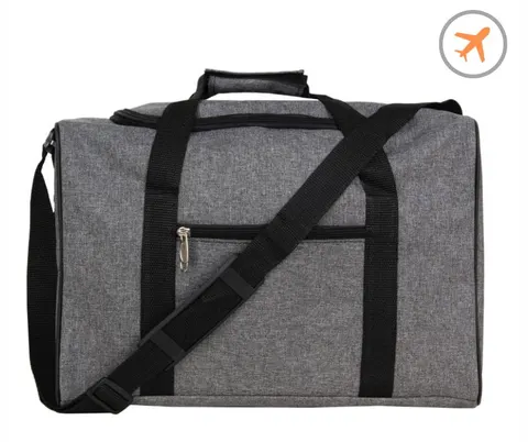 Torba podróżna podręczna do samolotu Wizzair 40/30/20 cm elegant szara