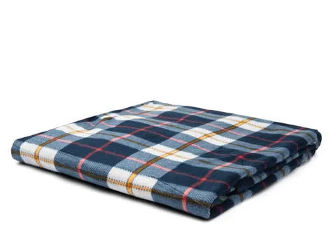 Koc polarowy narzuta krata 160x210 cm 012