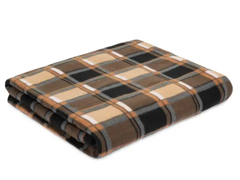 Koc polarowy 160x210 cm krata