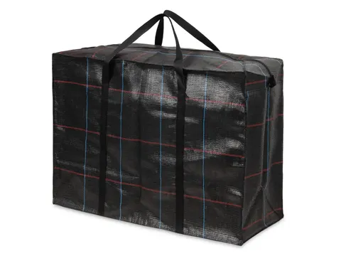 Torba gospodarcza duża miękka 05z-55/75/30 cm czarna krata