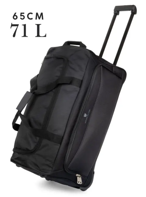Lekka torba podróżna 65 cm na kółkach Worldline 65/32/34 cm czarna