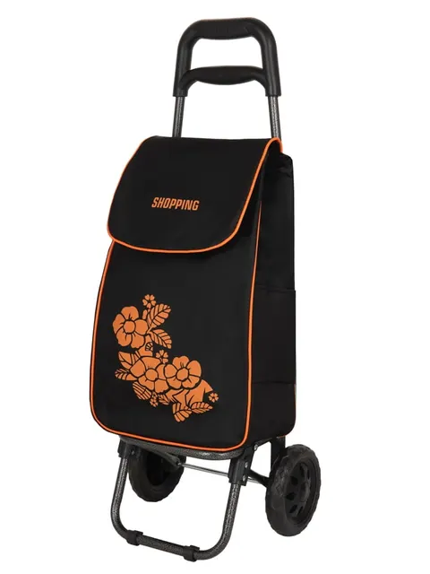 Lekki wózek zakupowy S Flower Kwiat czarny