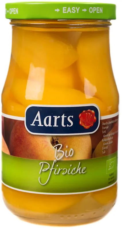 BRZOSKWINIE PLASTRY W LEKKIM SYROPIE BIO 350 g (190 g) - AARTS